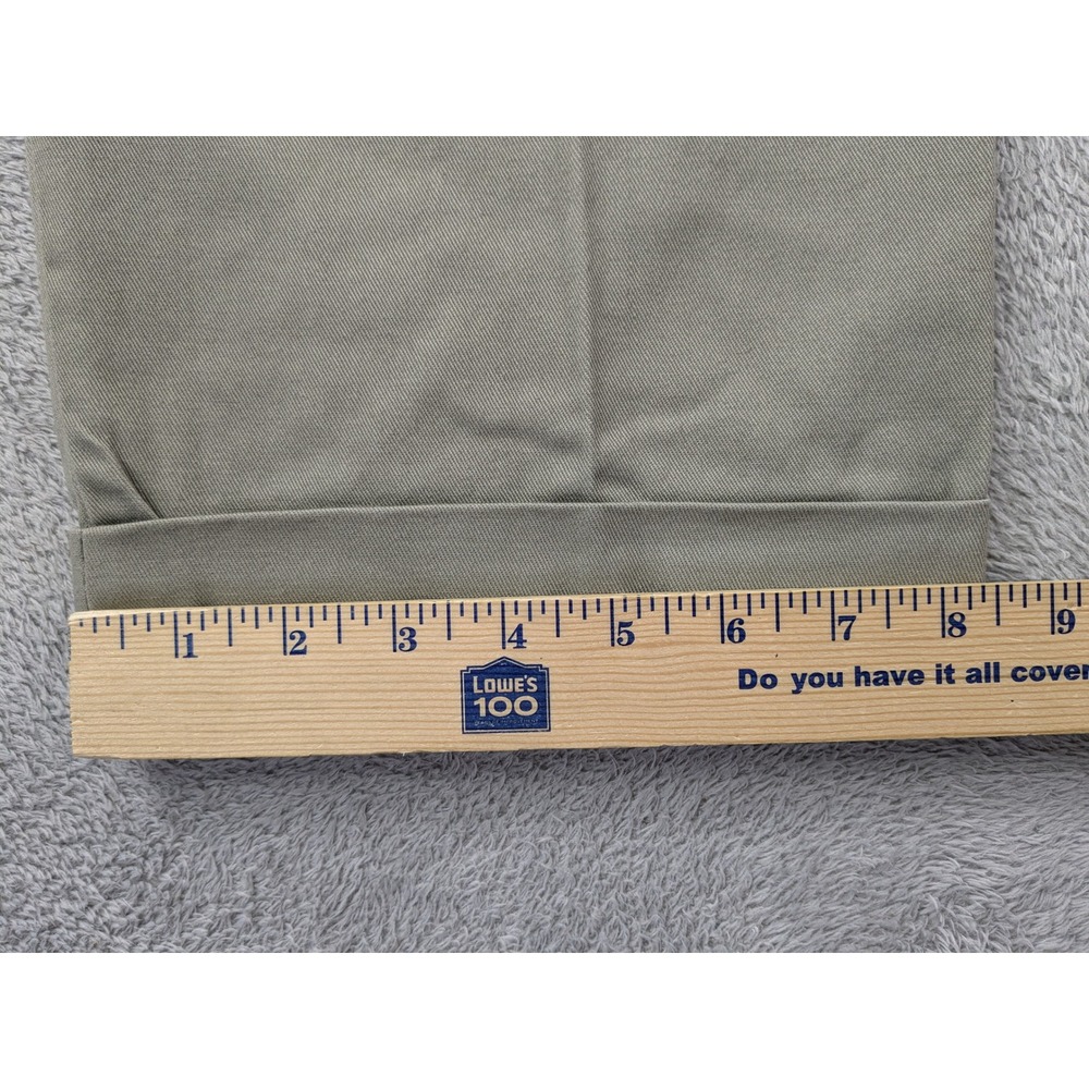 Vintage J.Crew Oarsman Pants Mens 33 Sage Olive Green Pleated Cuffed Made in USA - Picture 8 of 13